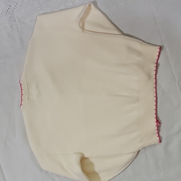Women's  Willow and Wind Cardigan Sweater, Cream/Pink, Size Small, Pre-owned - Picture 5 of 6